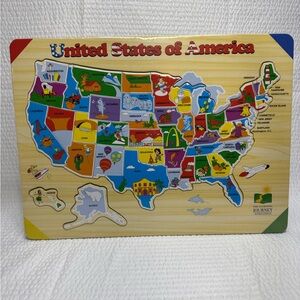 United States of America Wooden Puzzle